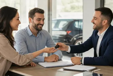 Registro da transferência de propriedade de um veículo.